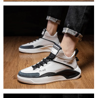 Hong Kong wind men's shoes 2021 spring summer new sports casual men's versatile European station leather lace-up top tide shoes 